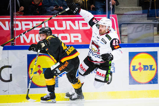 Skellefteås Matt Anderson och Malmö Redhawks Niklas Arell