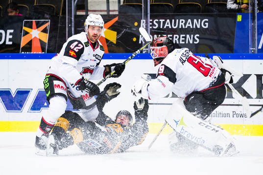 Malmö Redhawks Niklas Arell och Skellefteås Andreas