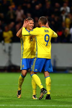 Sveriges Ludwig Augustinsson och Marcus Berg