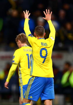 Sveriges Marcus Berg  jublar