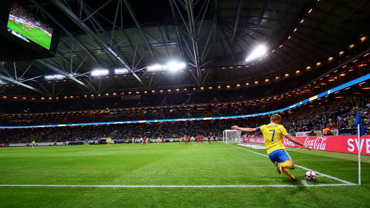 XXX under VM-kvalmatchen i fotboll mellan Sverige och