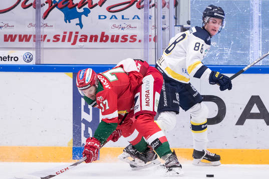 s Pierre Engvall  i ishockeymatchen i SHL mellan Mora och