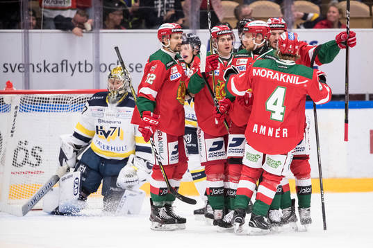 s målvakt Linus Söderström  i ishockeymatchen i SHL