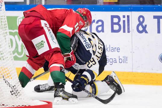 s David Ullström  i ishockeymatchen i SHL mellan Mora och
