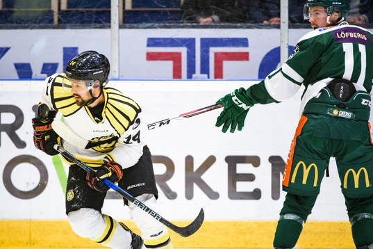 Brynäs Johan Alcén och Färjestads Joakim Nygård