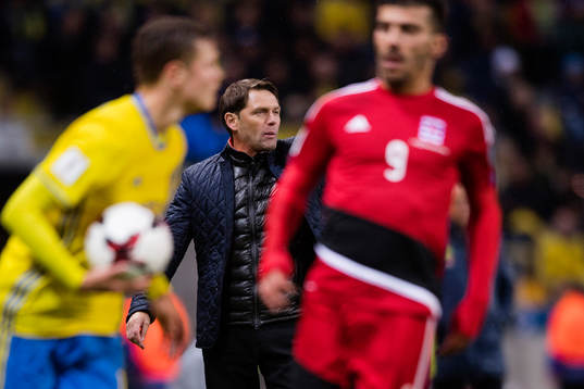Luxemburgs förbundskapten Luc Holtz