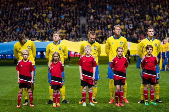 Sveriges Marcus Berg, Emil Forsberg, Sebastian Larsson, Ola