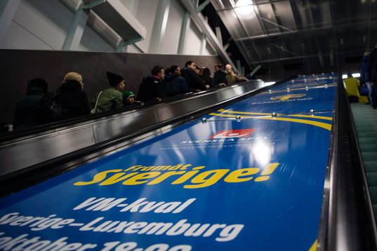 Reklam på solna station