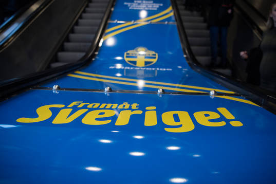 Reklam på solna station