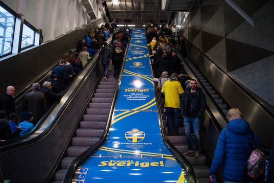 Reklam på solna station