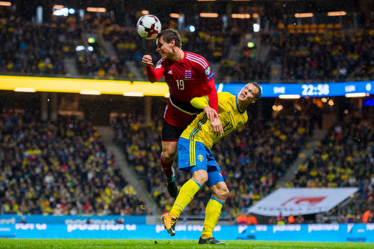 Luxemburgs Mathias Jänisch och Sveriges Oscar Wendt