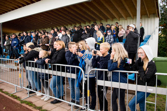 under landskampen i fotboll mellan Sverige och Danmark