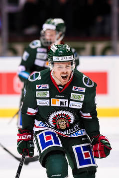 Frölundas Mats Rosseli Olsen jublar