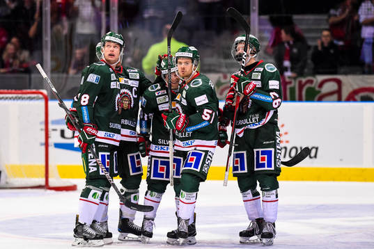 Frölundas Mats Rosseli Olsen jublar