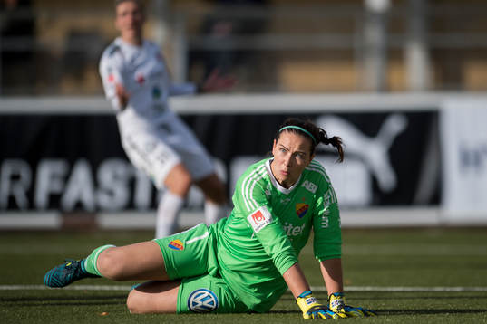 Djurgårdens målvakt Gudbjörg Gunnarsdottir