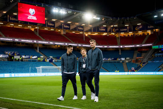 Markus Henriksen, Jonas Svensson and Alexander Sørloth of
