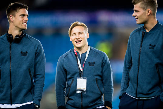 Markus Henriksen, Jonas Svensson and Alexander Sørloth of