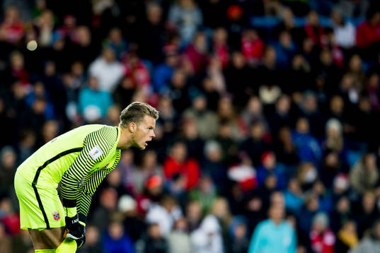 Goalkeeper Ørjan Håskjold Nyland of Norway