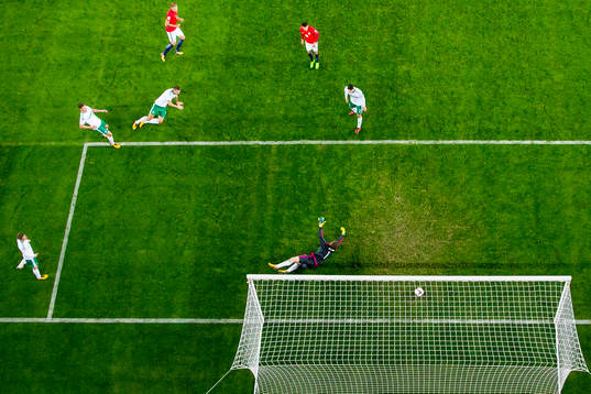 Alexander Toft Søderlund of Norway scores his second