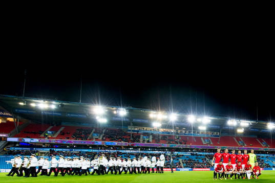 Alexander Sørloth (2nd row), Sander Berge, Markus