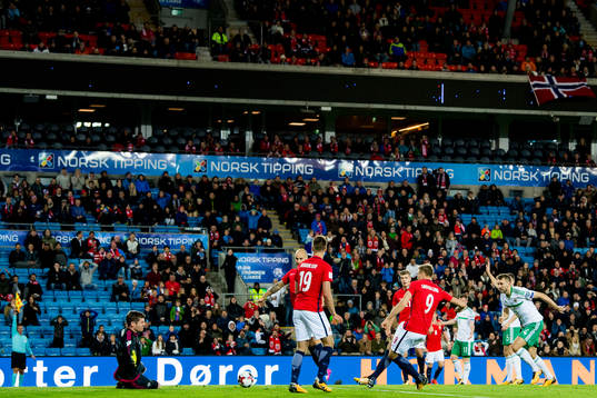 Alexander Toft Søderlund of Norway scores his first