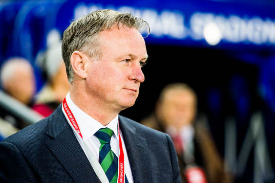 Michael O'Neill, head coach of Northern Irelandahead of the