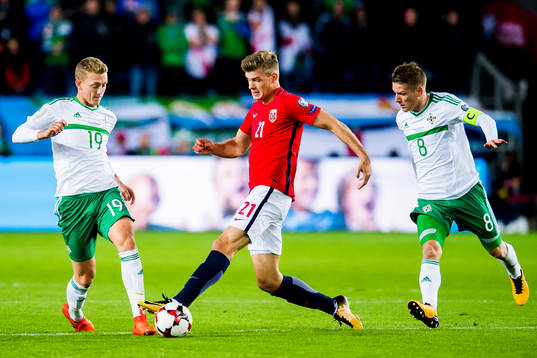 George Saville of Northern Ireland, Alexander Sørloth of
