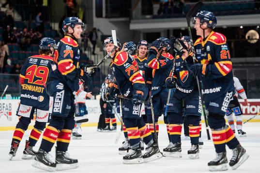 Djurgårdens spelare jublar