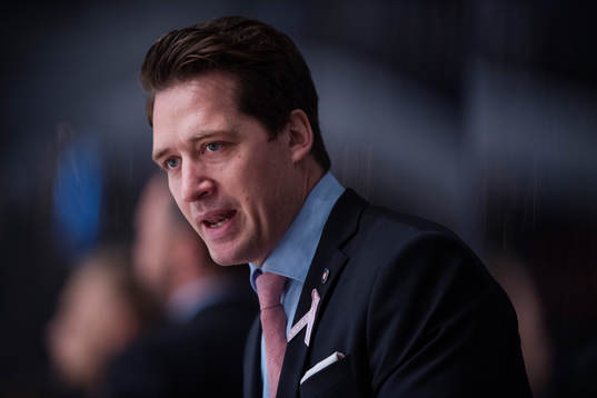 Växjös tränare Sam Hallam