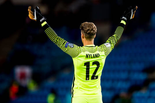 Goalkeeper Ørjan Håskjold Nyland of Norway