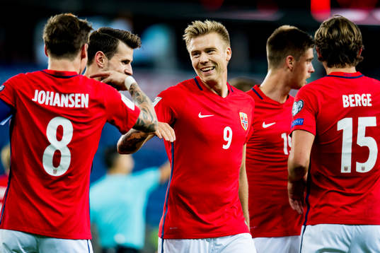 Stefan Johansen and Alexander Toft Søderlund of Norway