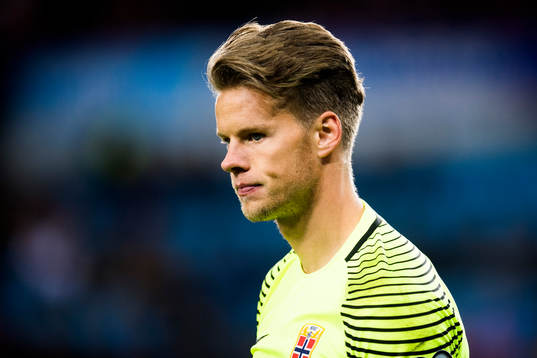 Goalkeeper Ørjan Håskjold Nyland of Norway