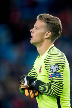 Goalkeeper Ørjan Håskjold Nyland of Norway