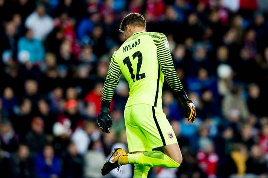 Goalkeeper Ørjan Håskjold Nyland of Norway