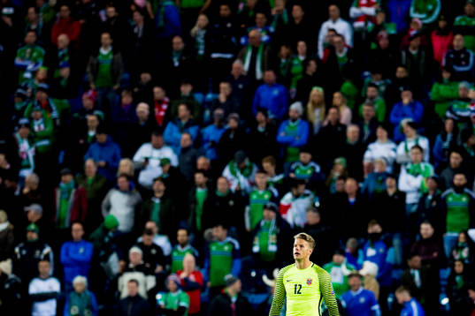 Goalkeeper Ørjan Håskjold Nyland of Norway