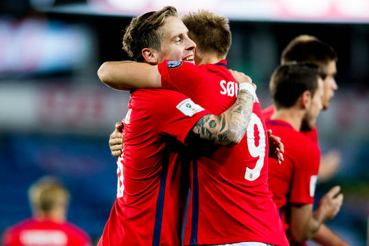 Stefan Johansen and Alexander Toft Søderlund of Norway