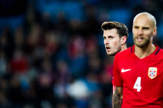 Håvard Nordtveit and Tore Reginiussen of Norway