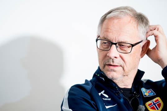 Lars Lagerbäck, head coach of Norway