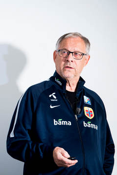 Lars Lagerbäck, head coach of Norway