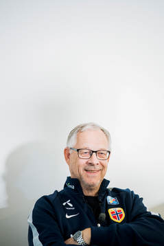 Lars Lagerbäck, head coach of Norway