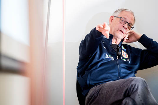 Lars Lagerbäck, head coach of Norway