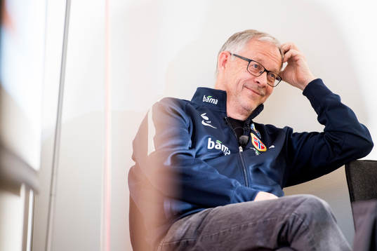 Lars Lagerbäck, head coach of Norway