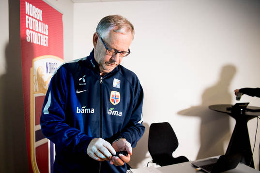 Lars Lagerbäck, head coach of Norway