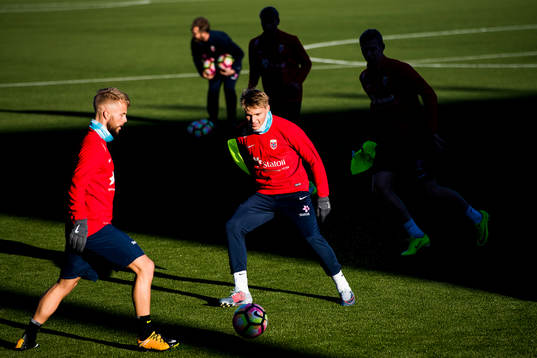 Sander Svendsen and Martin Ødegaard