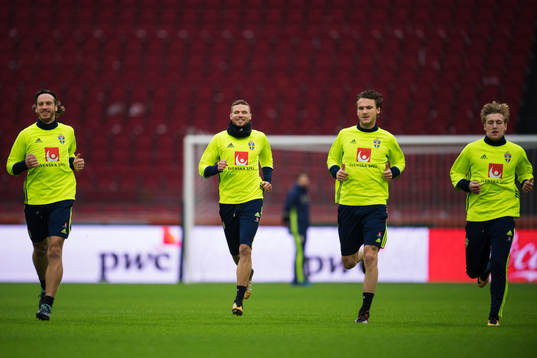 Gustav Svensson, Marcus Berg, Albin Ekdal och Emil Forsberg