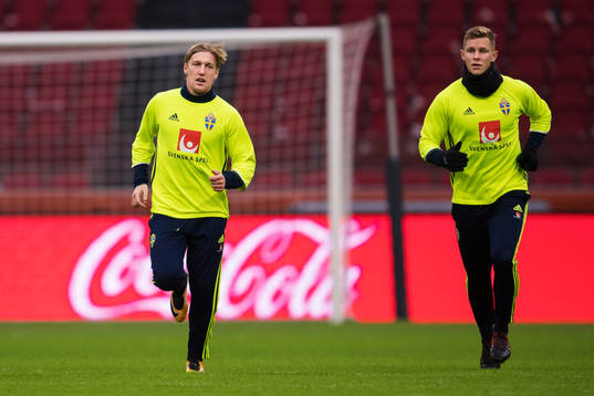 Emil Forsberg och Emil Krafth