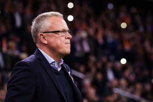 Sveriges förbundskapten Janne Andersson innan