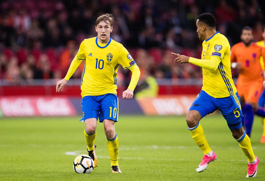 Sveriges Emil Forsberg och Martin Olsson