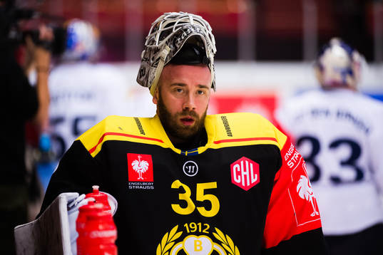 goalkeeper David Rautio  of Brynäs