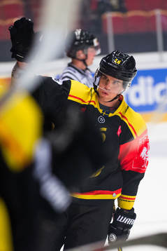 Daniel Paille of Brynäs  celebrates